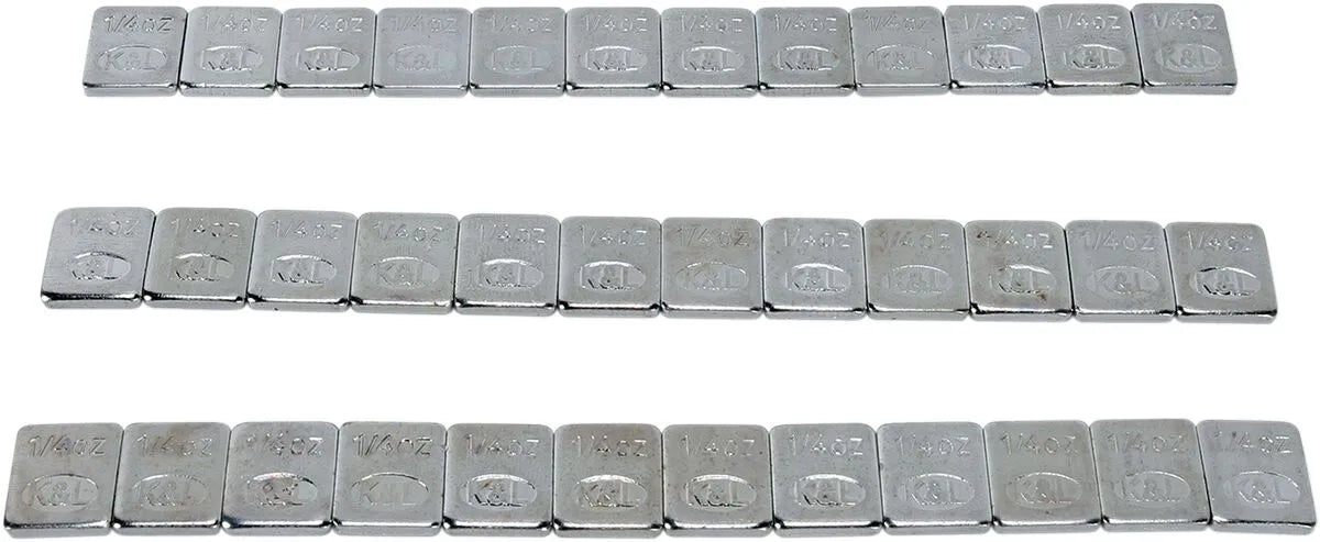 K&L SUPPLY Quickstick Steel Stick-On Wheel Weights