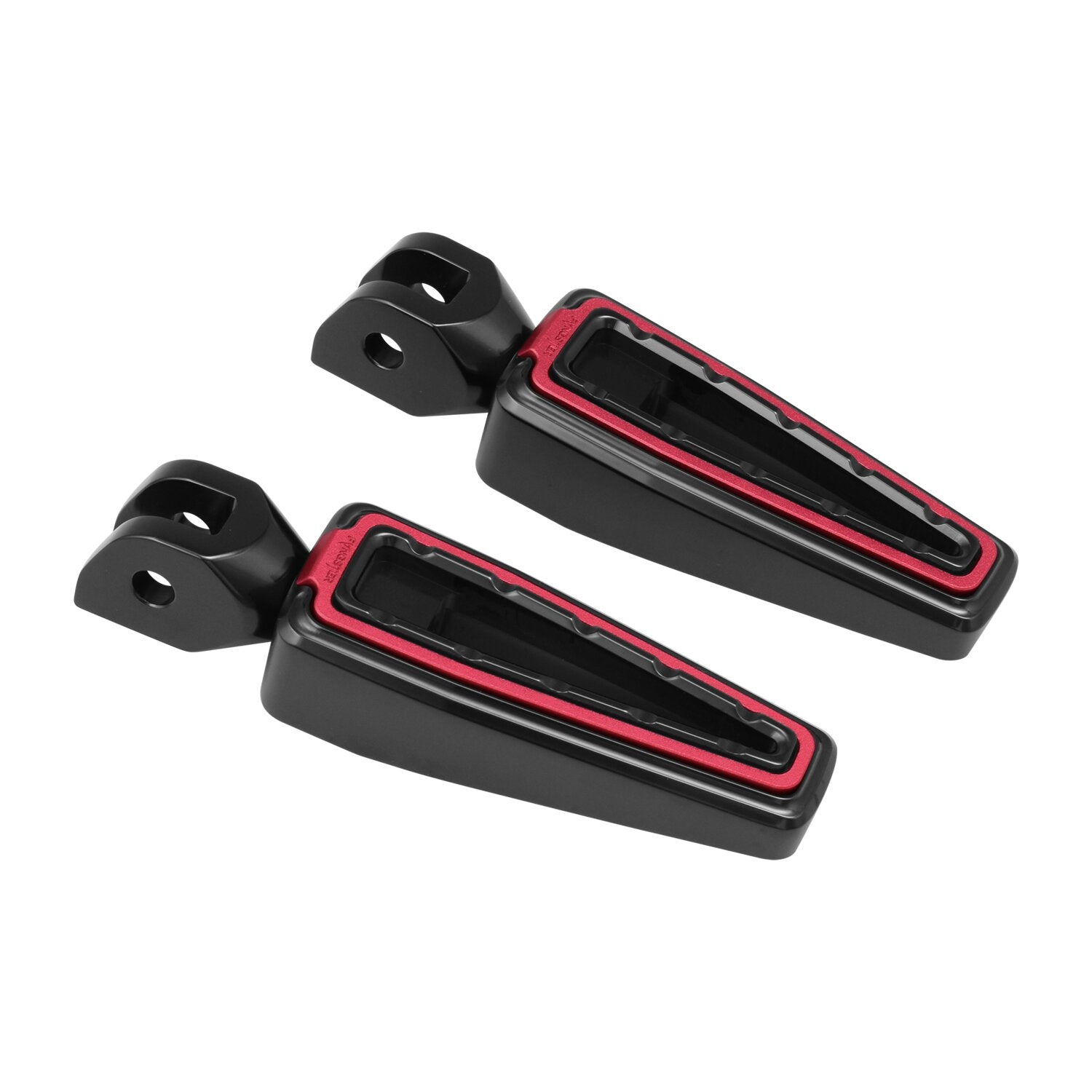 Fangster rider foot pegs - Black red