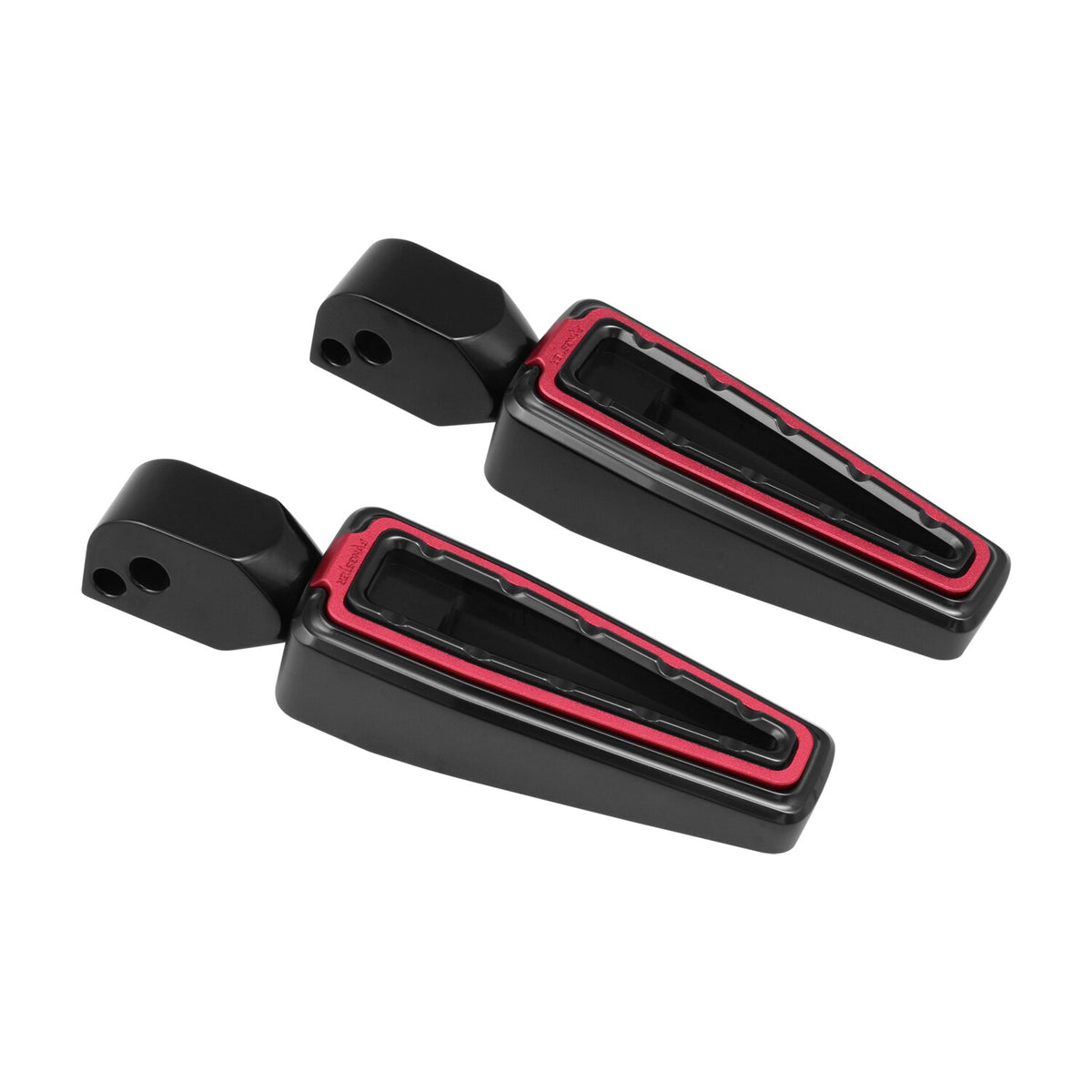 Fangster foot pegs - Black red