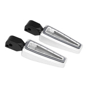 Fangster passenger foot pegs - Chrome smoky