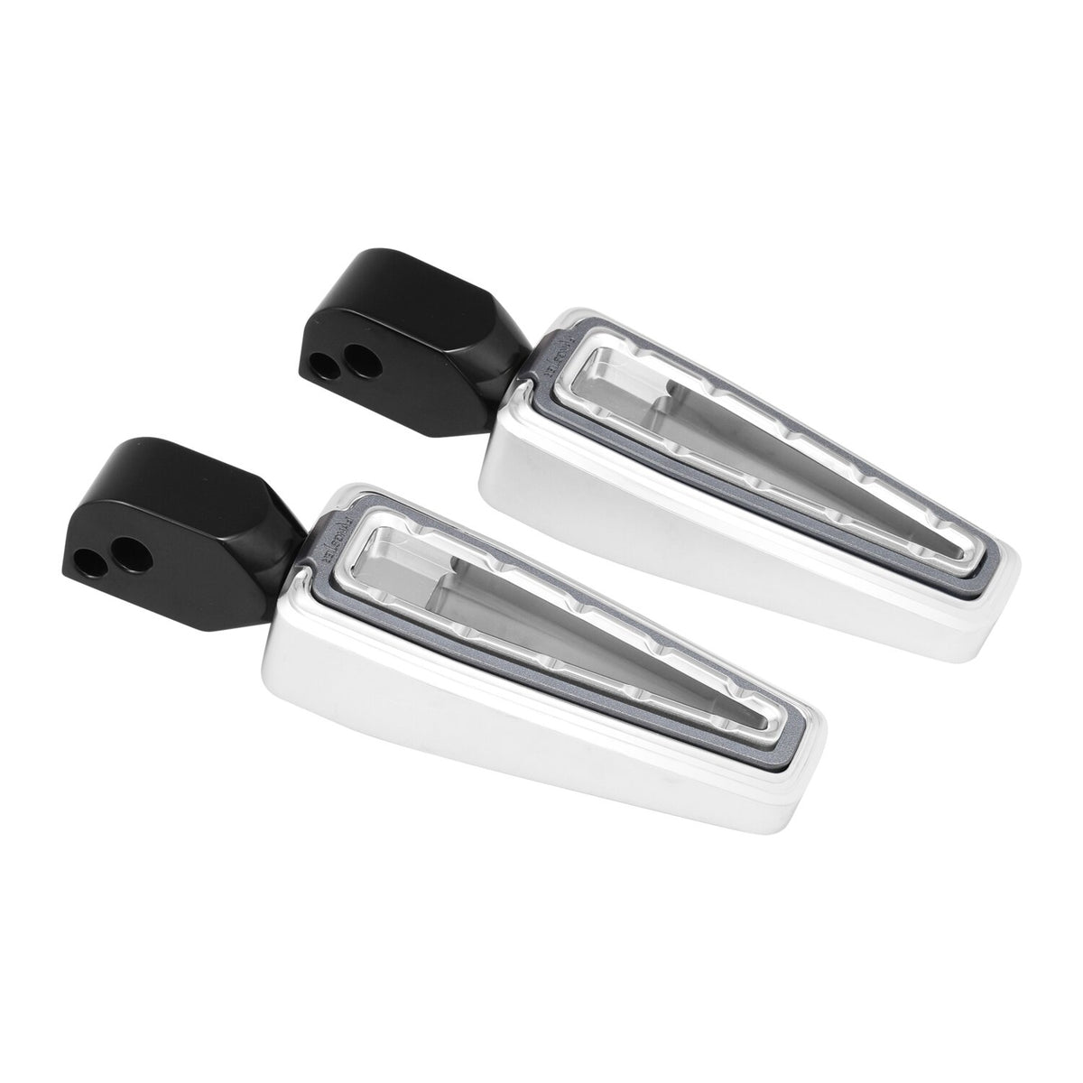 Fangster passenger foot pegs - Chrome smoky