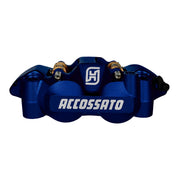 Accossato 108mm Monoblock radial brake caliper left - Blue