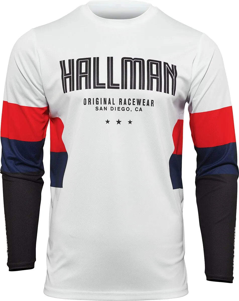 Thor Hallman Differ Draft Jersey - Red/White/Navy