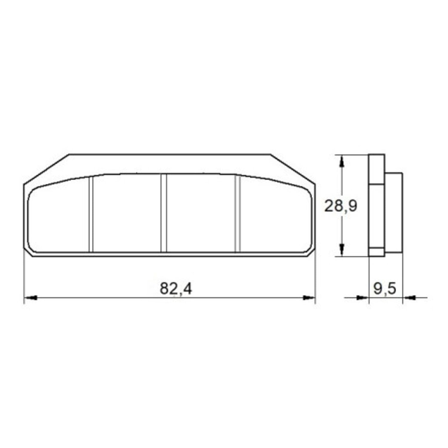 Accossato Brake pad set - Standard