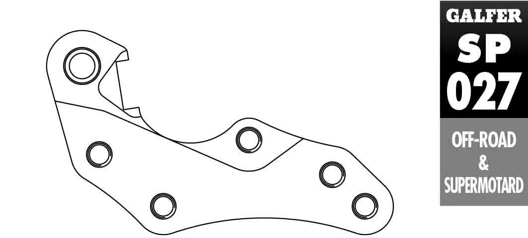 Galfer Brake Caliper Relocation Bracket For 270mm Rotor