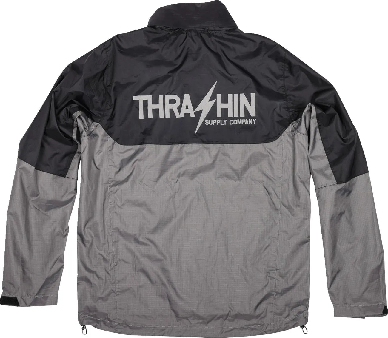 Thrashin Supply Co. Mission Waterproof Rain Jacket - Black/Gray