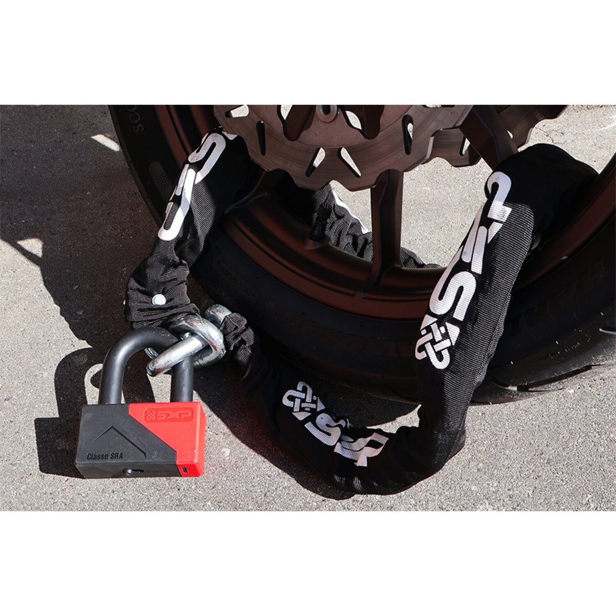 SXP MU02 chain & disc lock kit - 150cm