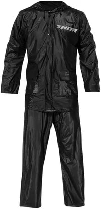 Thor Pvc Rainsuit For Men - Black