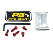 Pro Bolt Aluminium Fuel Cap Kit - Red