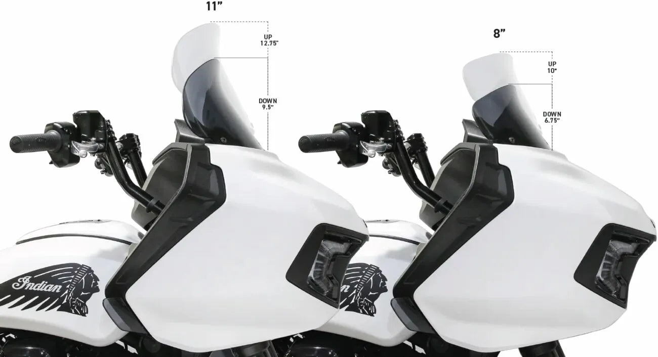 Klock Werks Flare Indian Windshield 12" Dark Smoke