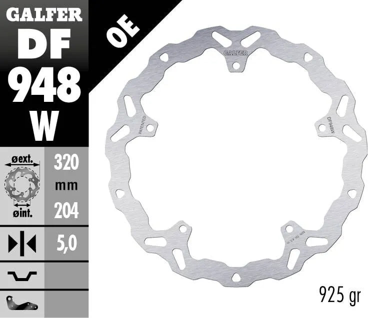 Galfer Wave Bremse Rotor - Højtydende bremsekraft - Front