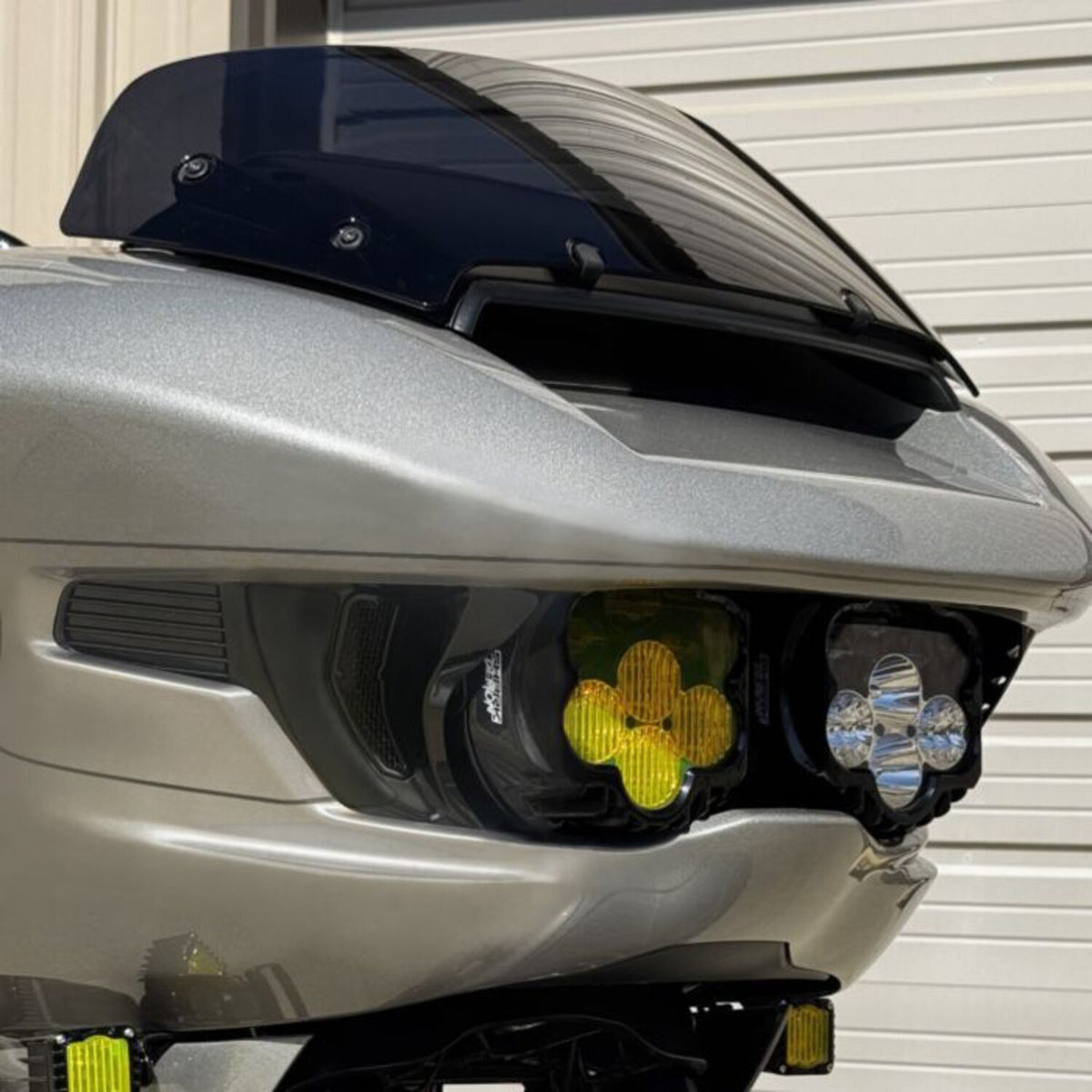 Custom Dynamics Shark Demon LED headlamp kit - White/yellow