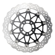 Accossato oversized floating brake disc front - Wave - Black