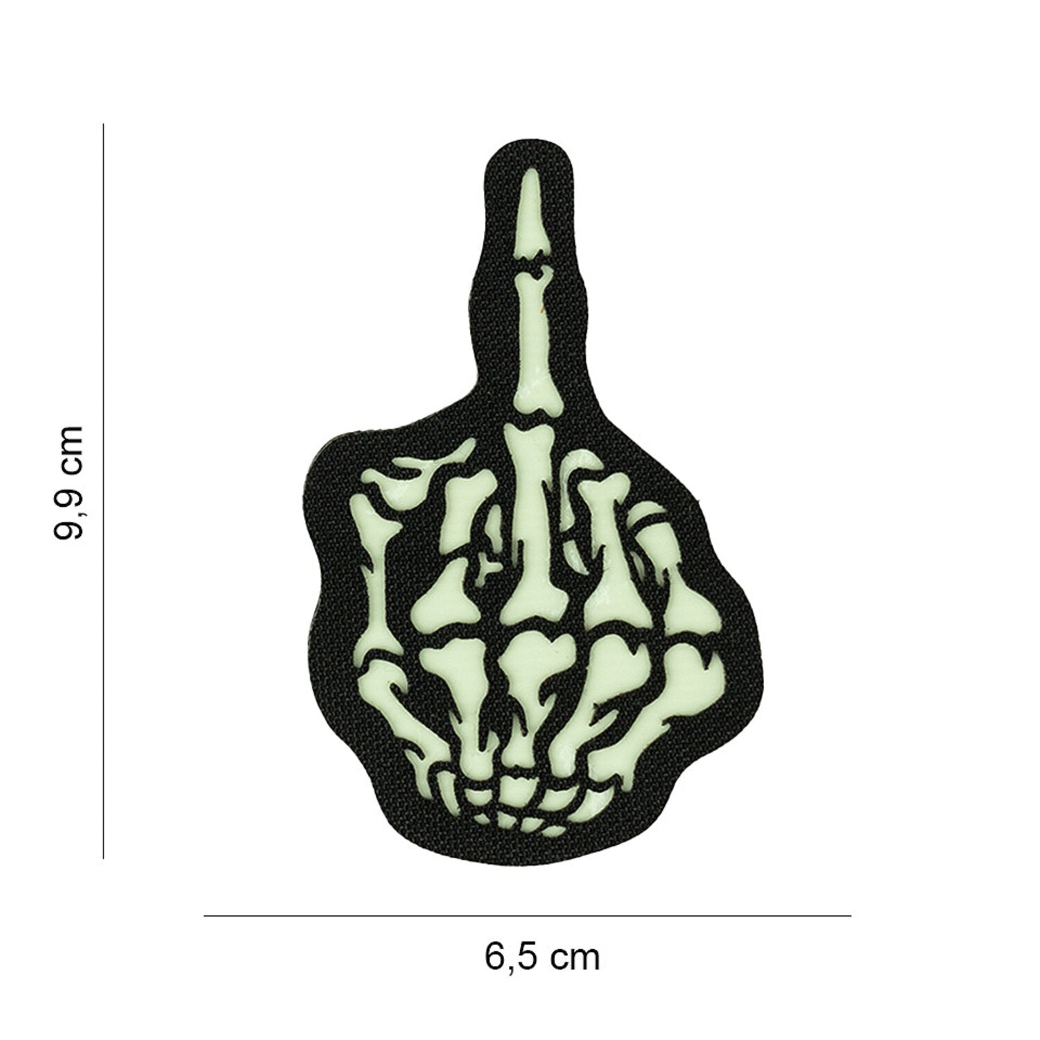 Army Surplus Laser Cut Skull Finger patch
