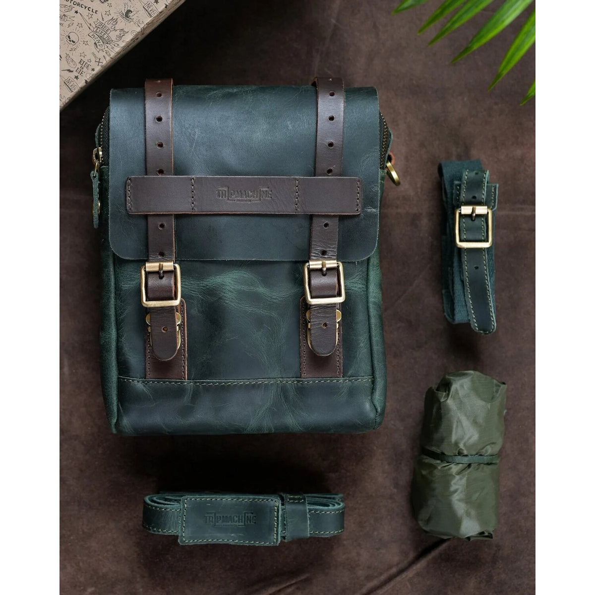 Trip Machine tank and tail bag - 4.4 liter - Forest Green