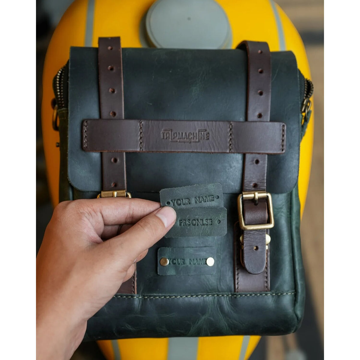Trip Machine tank and tail bag - 4.4 liter - Forest Green