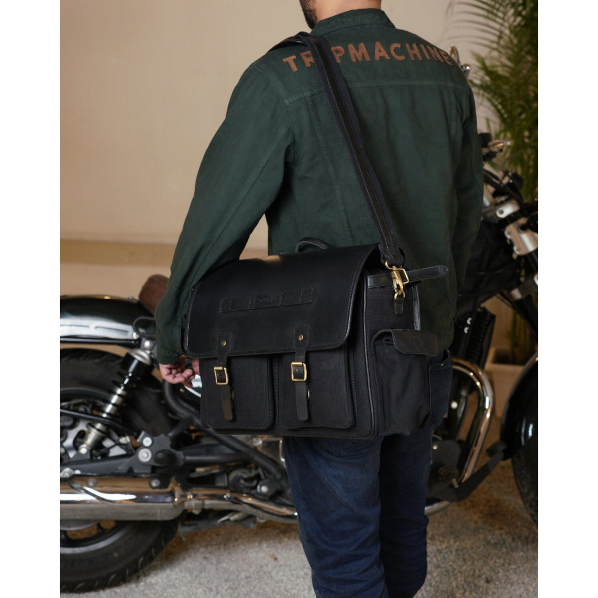 Trip Machine Expedition Saddlebag Pair black