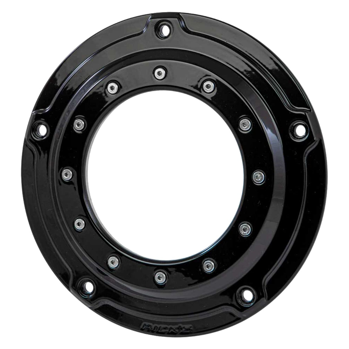 Rick's Motorcycles derby cover 'Porthole' - Gloss black