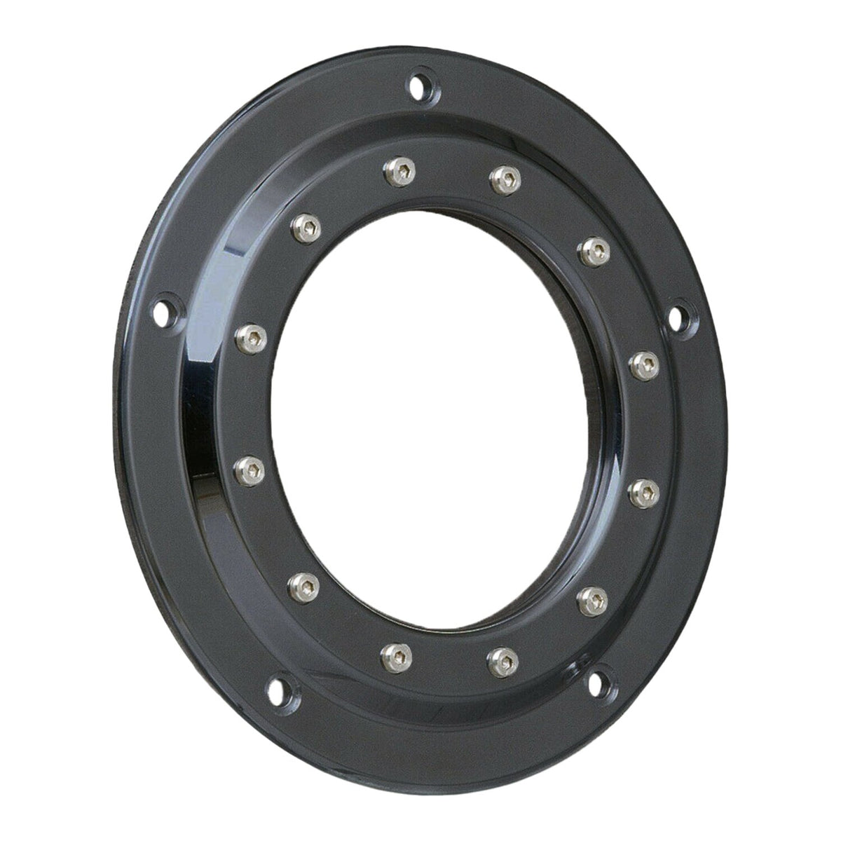 Rick's Motorcycles derby cover 'Porthole' - Gloss black