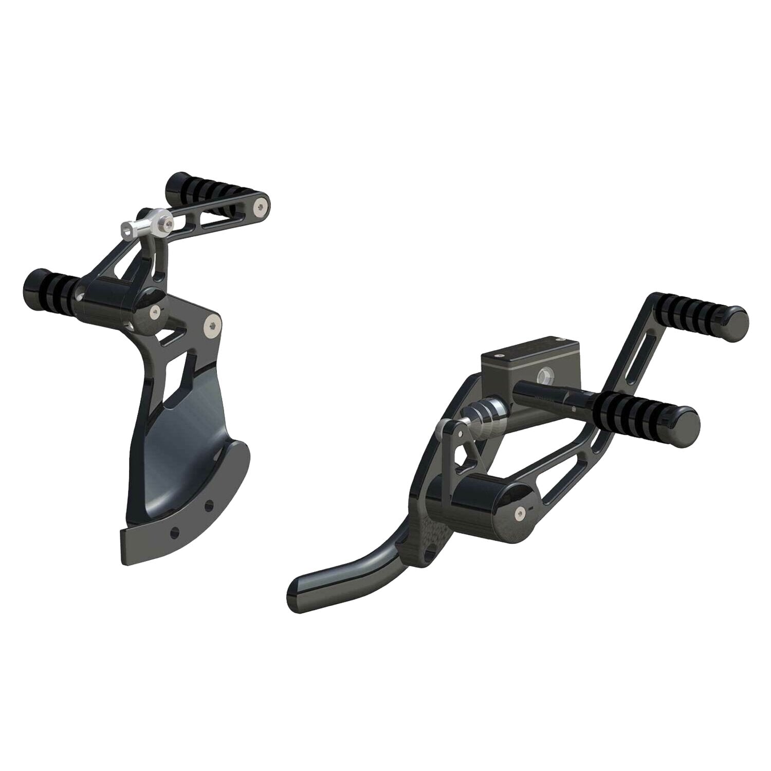 Rick's Motorcycles +4" Forw - control kit - O-Ring - Black
