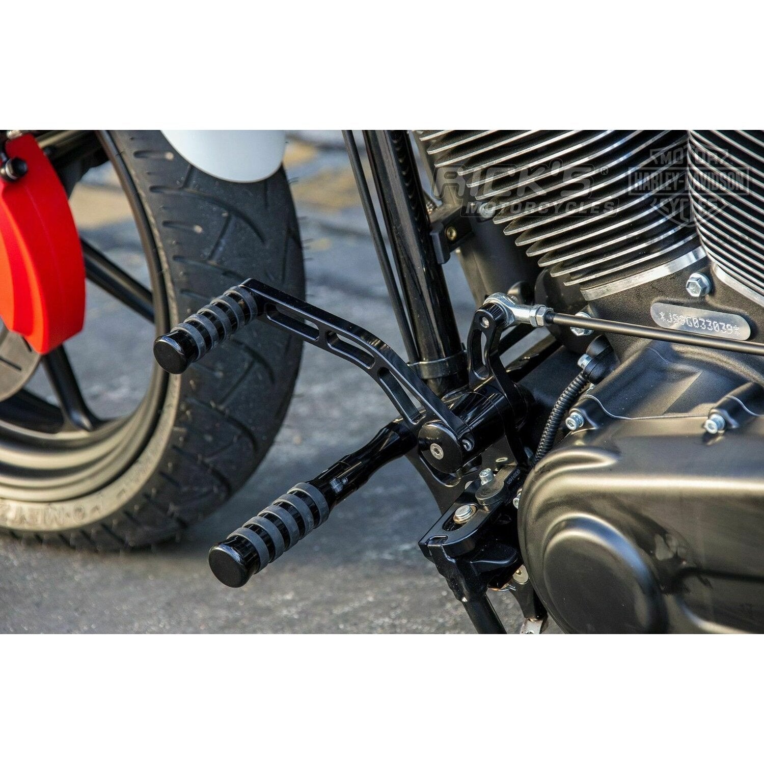 Rick's Motorcycles +4" Forw - control kit - O-Ring - Black