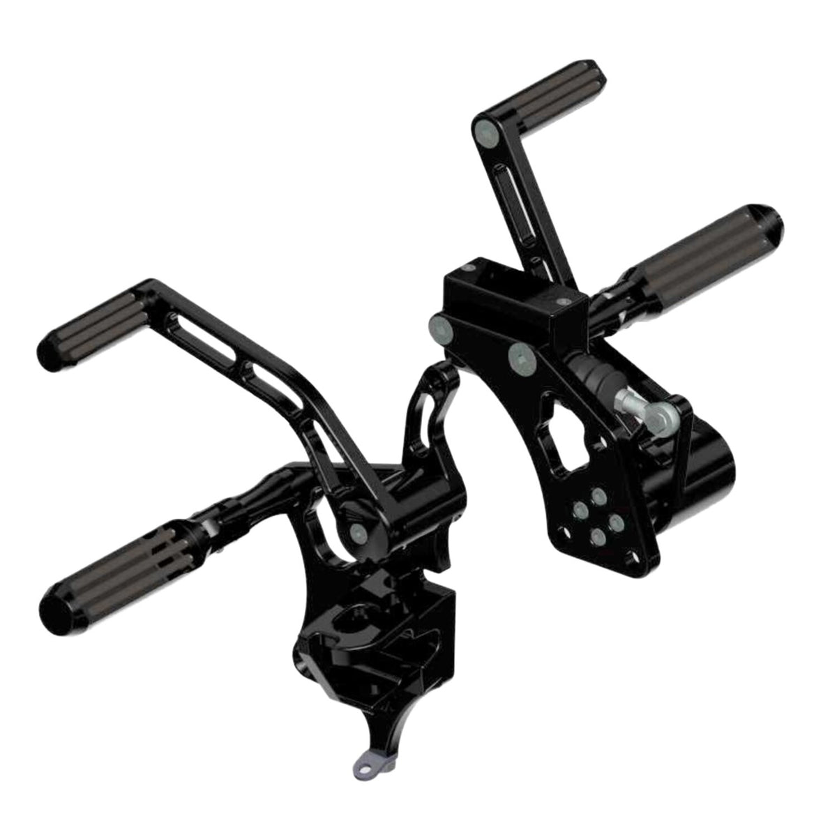 Rick's Motorcycles +2" Forw - control kit - AK 4.7 - Black