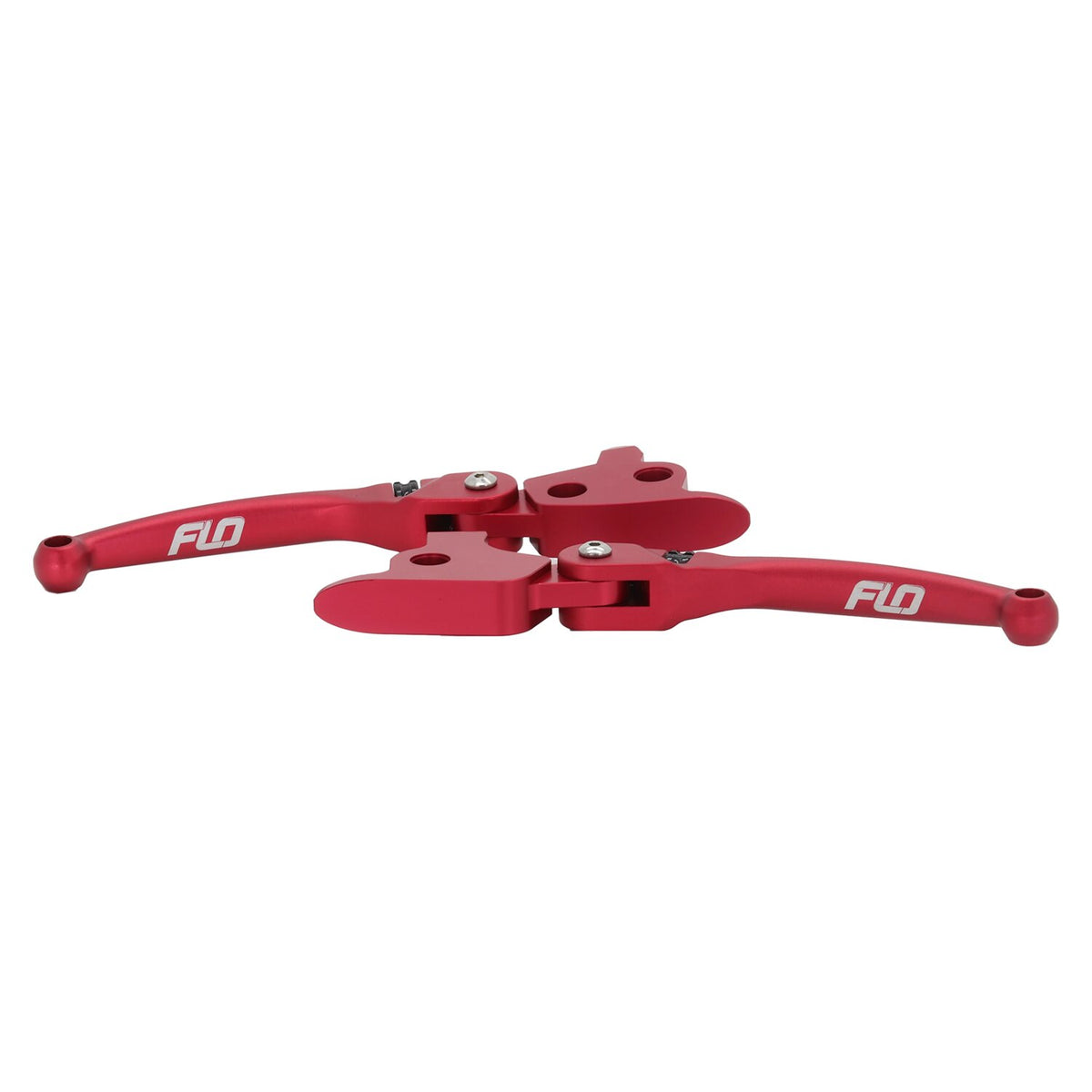 Flo Motorsports MX style brake & clutch lever set - Red