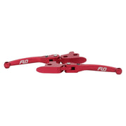 Flo Motorsports MX style brake & clutch lever set - Red