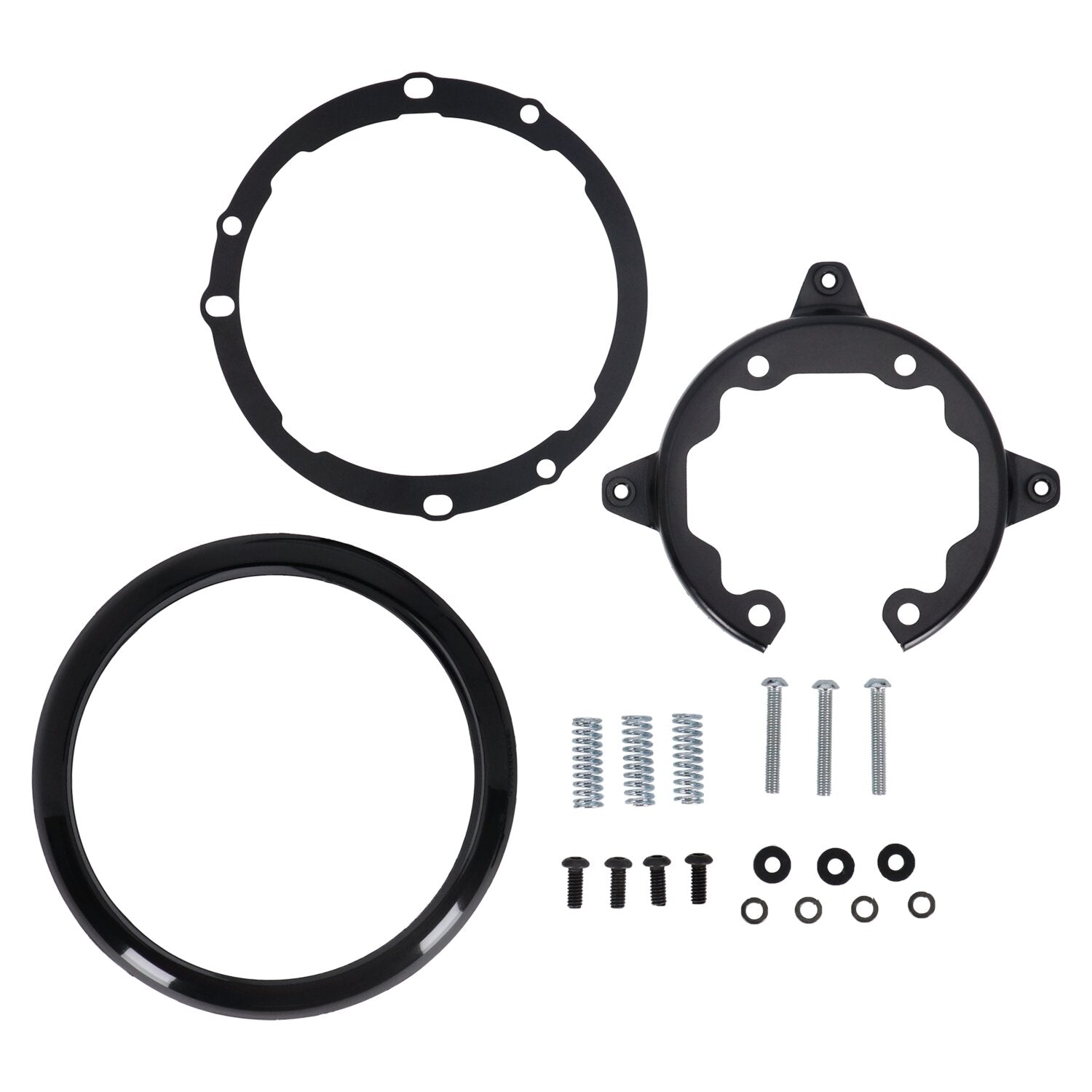 MCS Headlight Ring Trim Mounting Bracket - Black