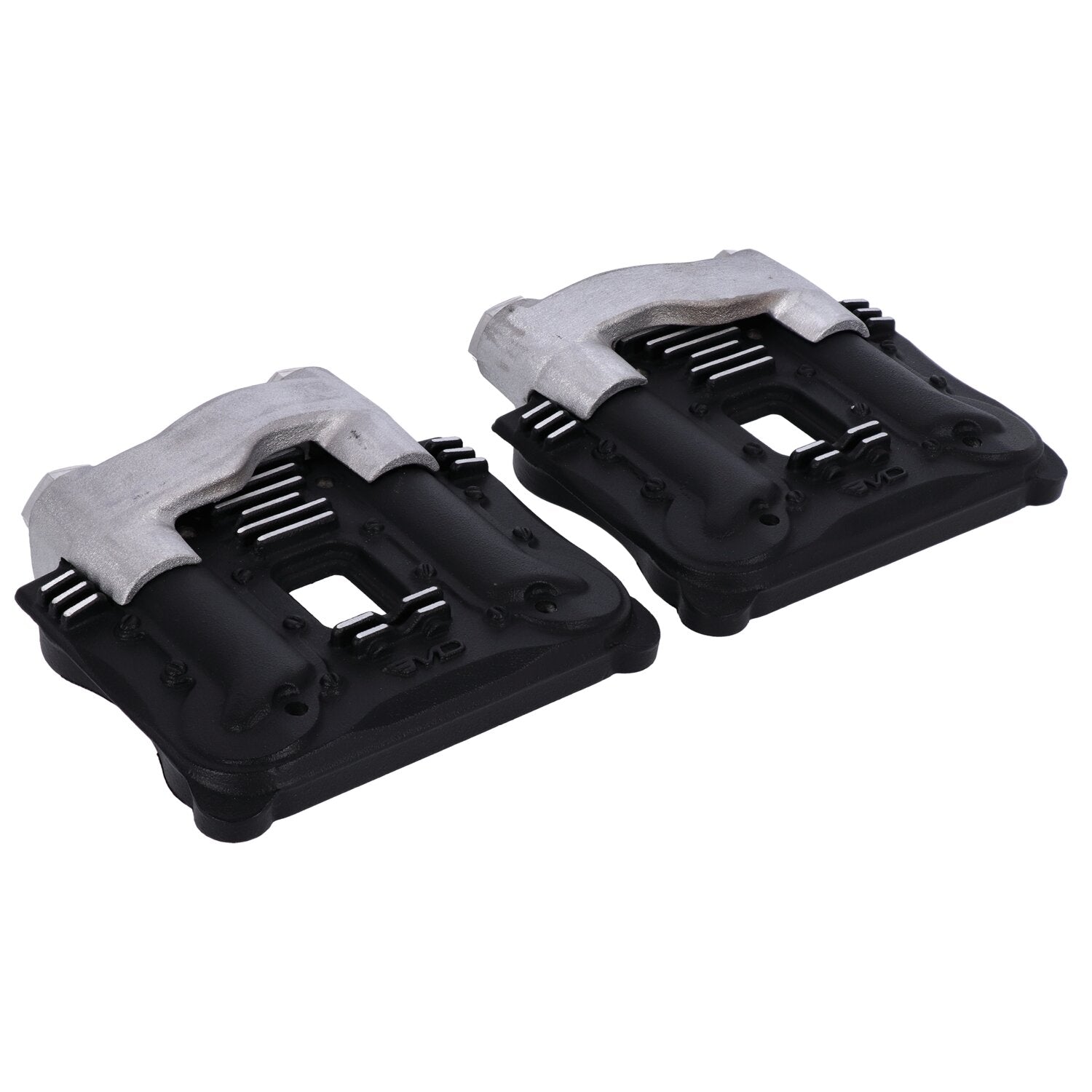 EMD 'Knucklehead style' rocker cover set - Black cut