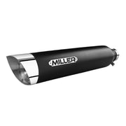 Miller Exhaust Miller Liberty Slip-On black End cap SlashCut polished