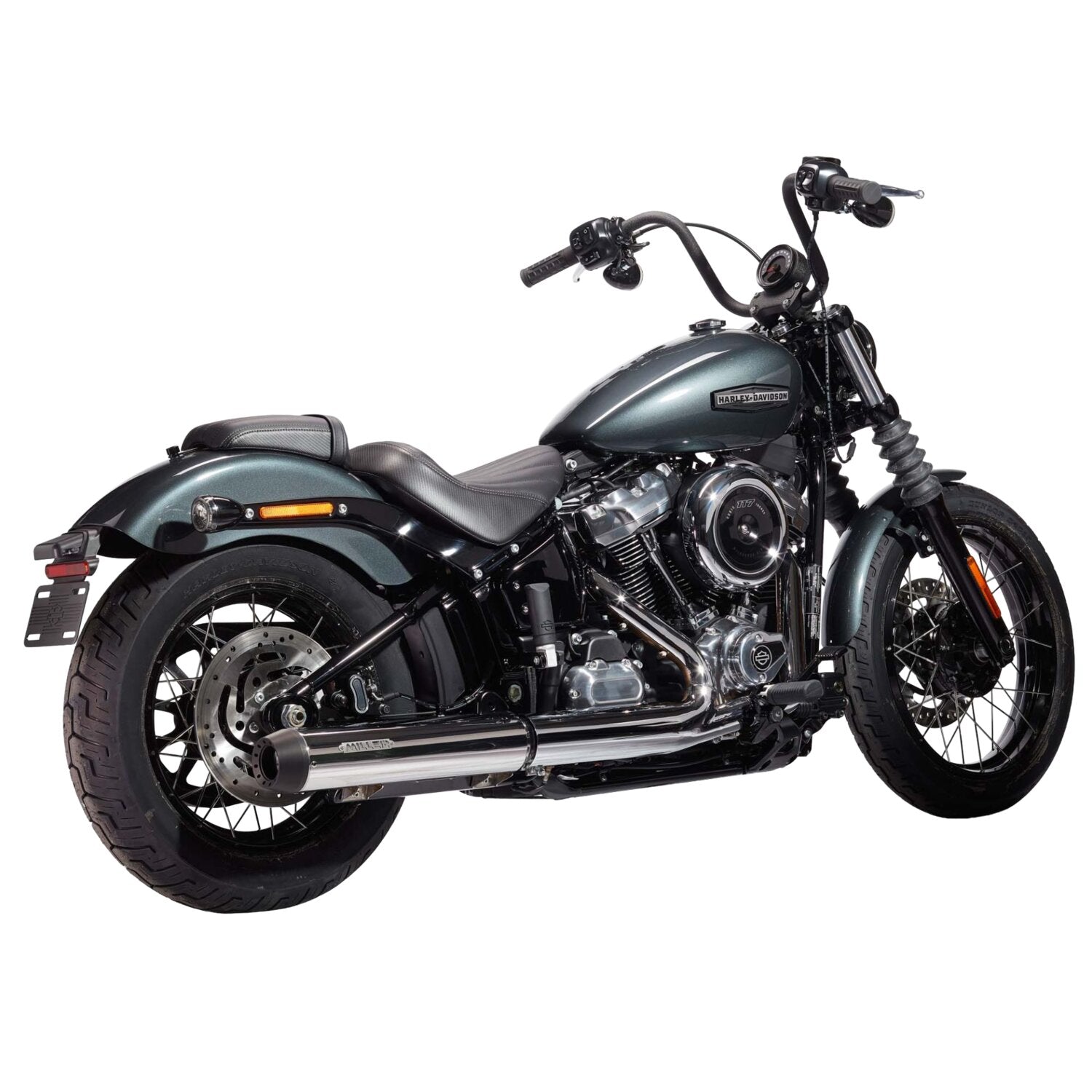 Miller Exhaust Miller Liberty Slip-On polished End cap Tapered black