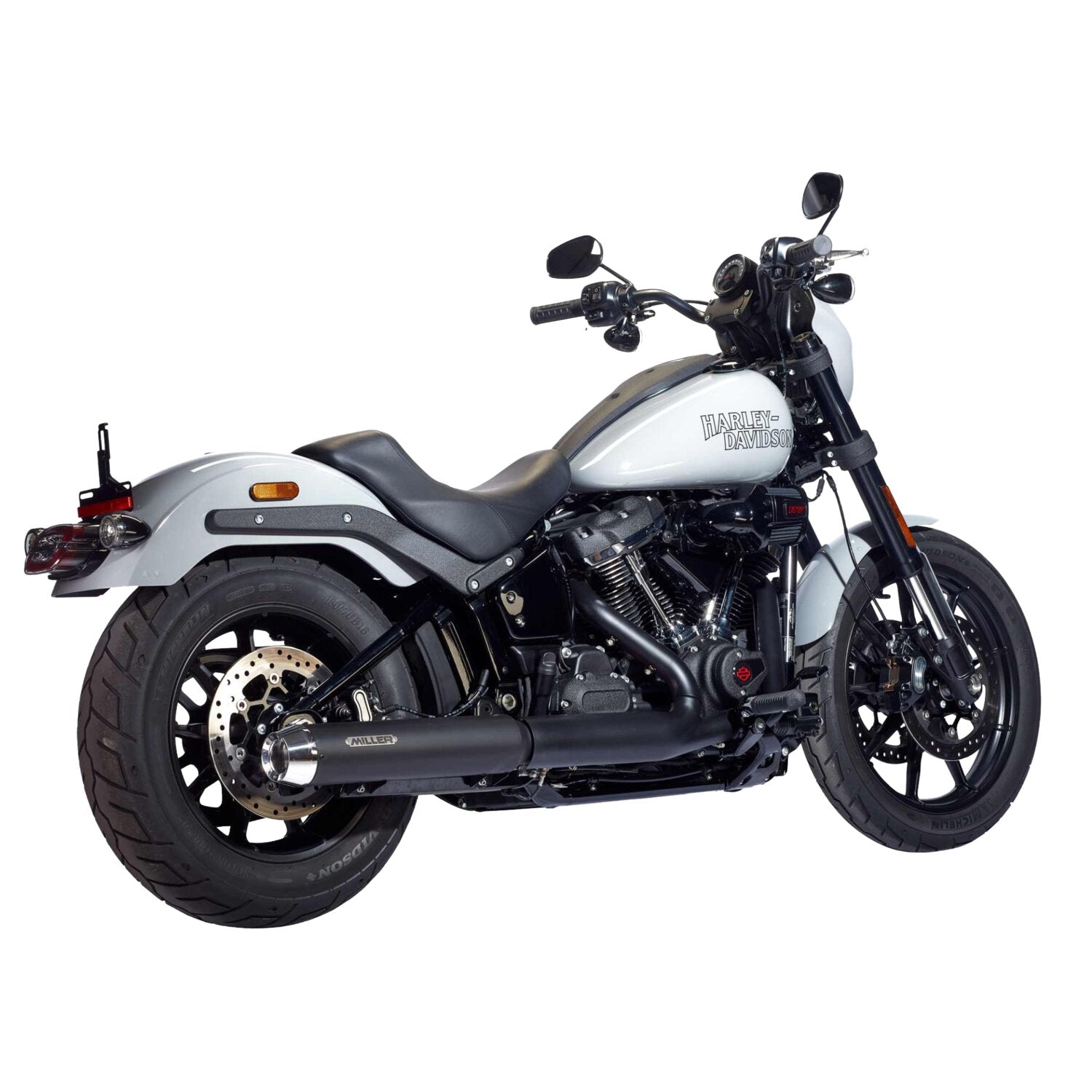 Miller Exhaust Miller Liberty Slip-On black End cap Tapered polished