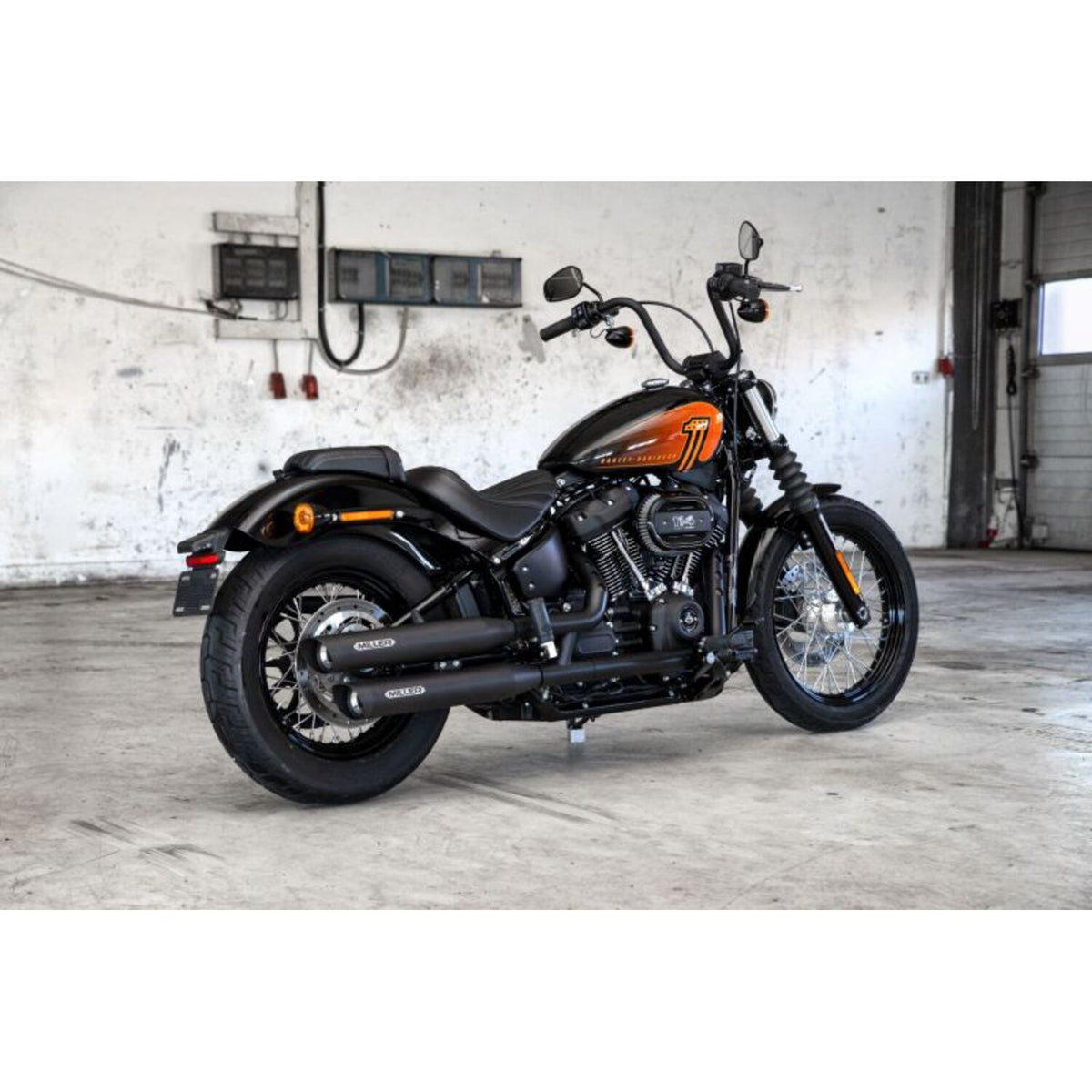 Miller Exhaust Miller Destiny Slip-Ons black End cap SlashCut black