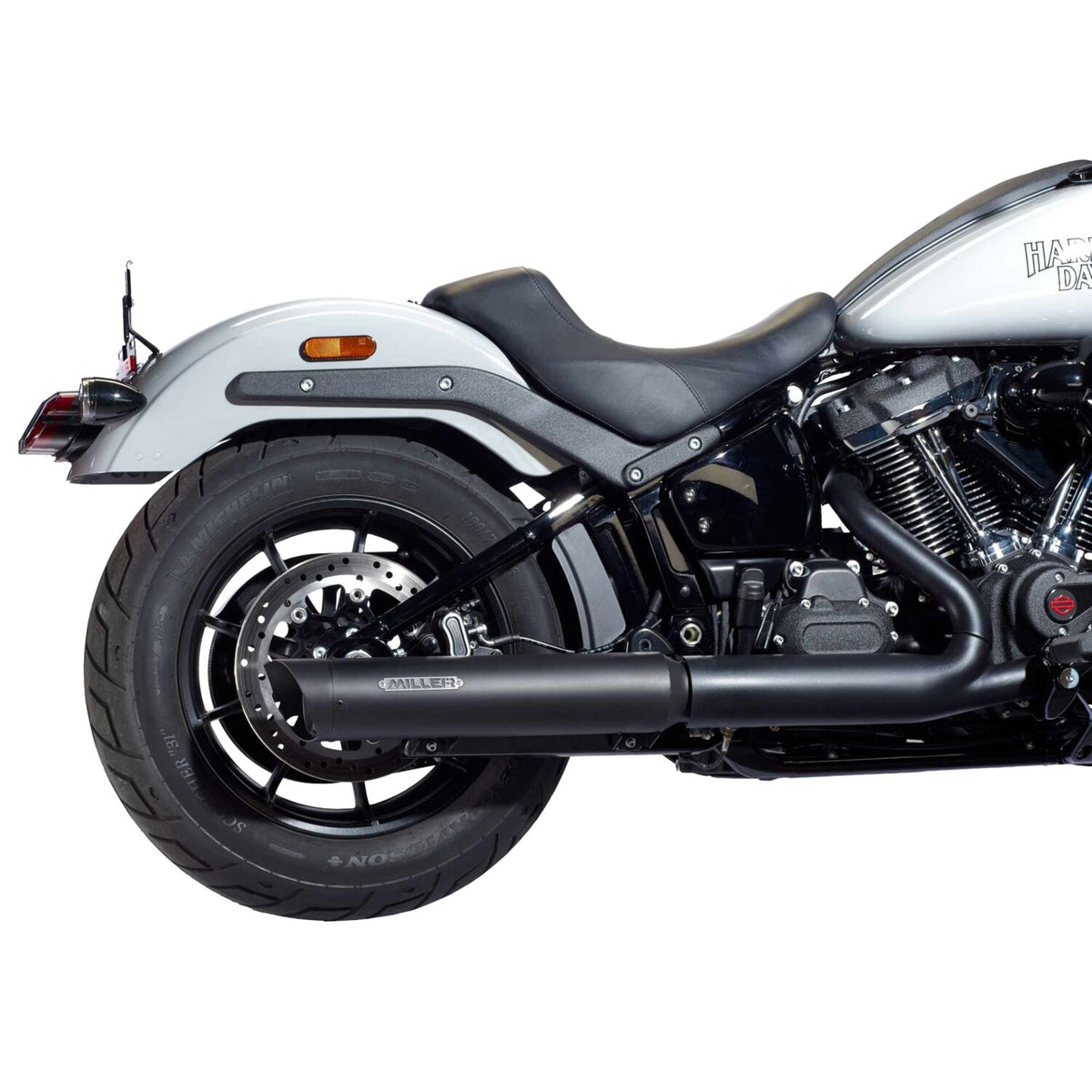 Miller Exhaust Miller Liberty Slip-On black End cap SlashCut black