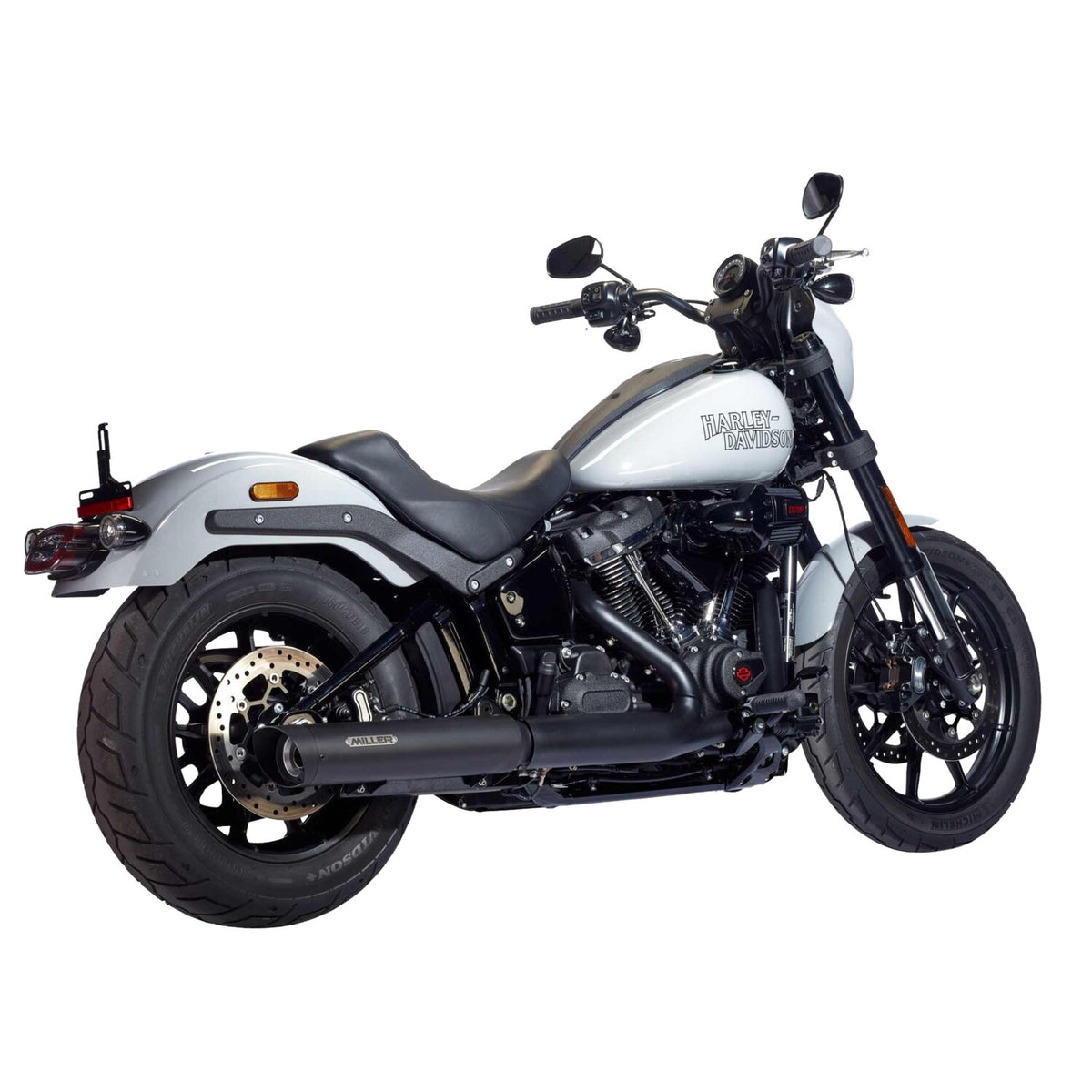 Miller Exhaust Miller Liberty Slip-On black End cap SlashCut black