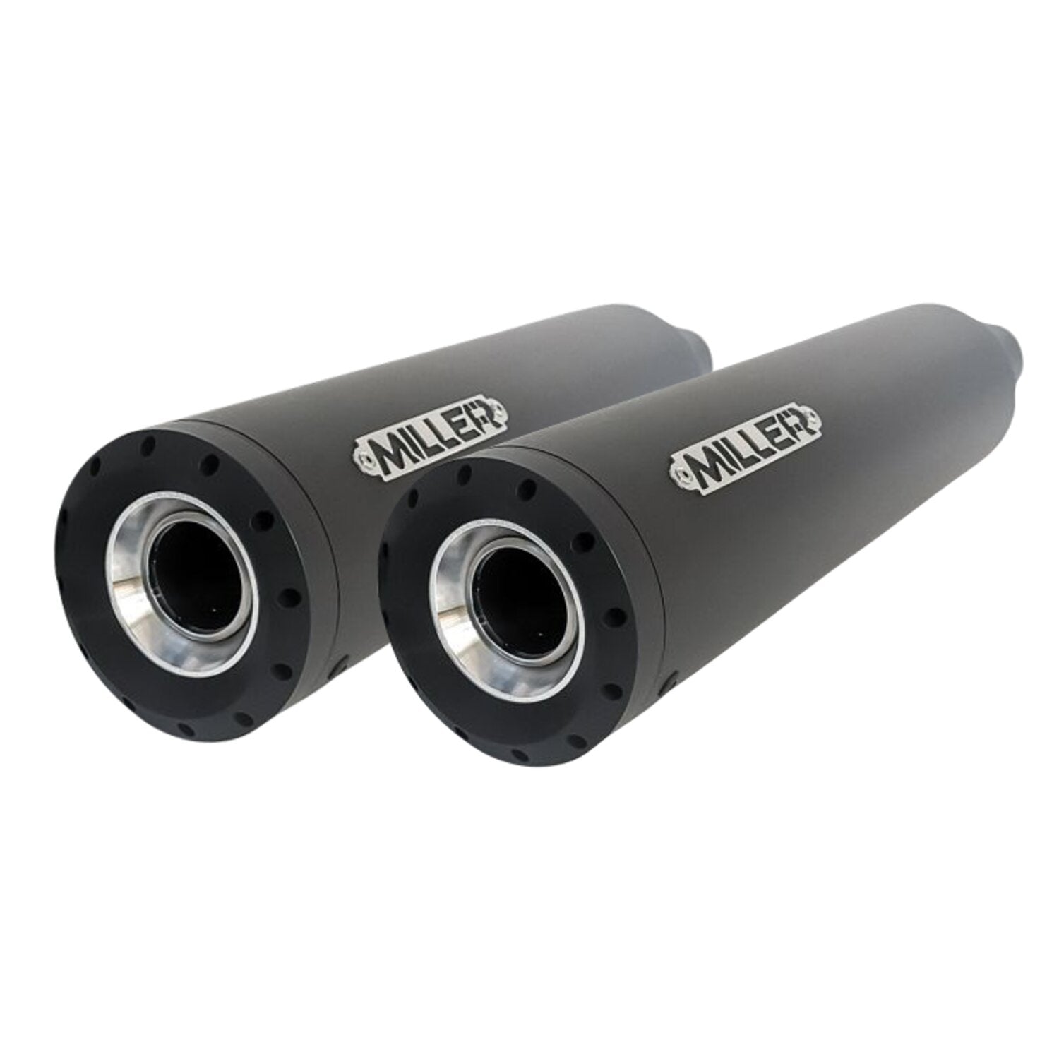 Miller Exhaust Miller Omaha II Slip-Ons black End cap Standard black