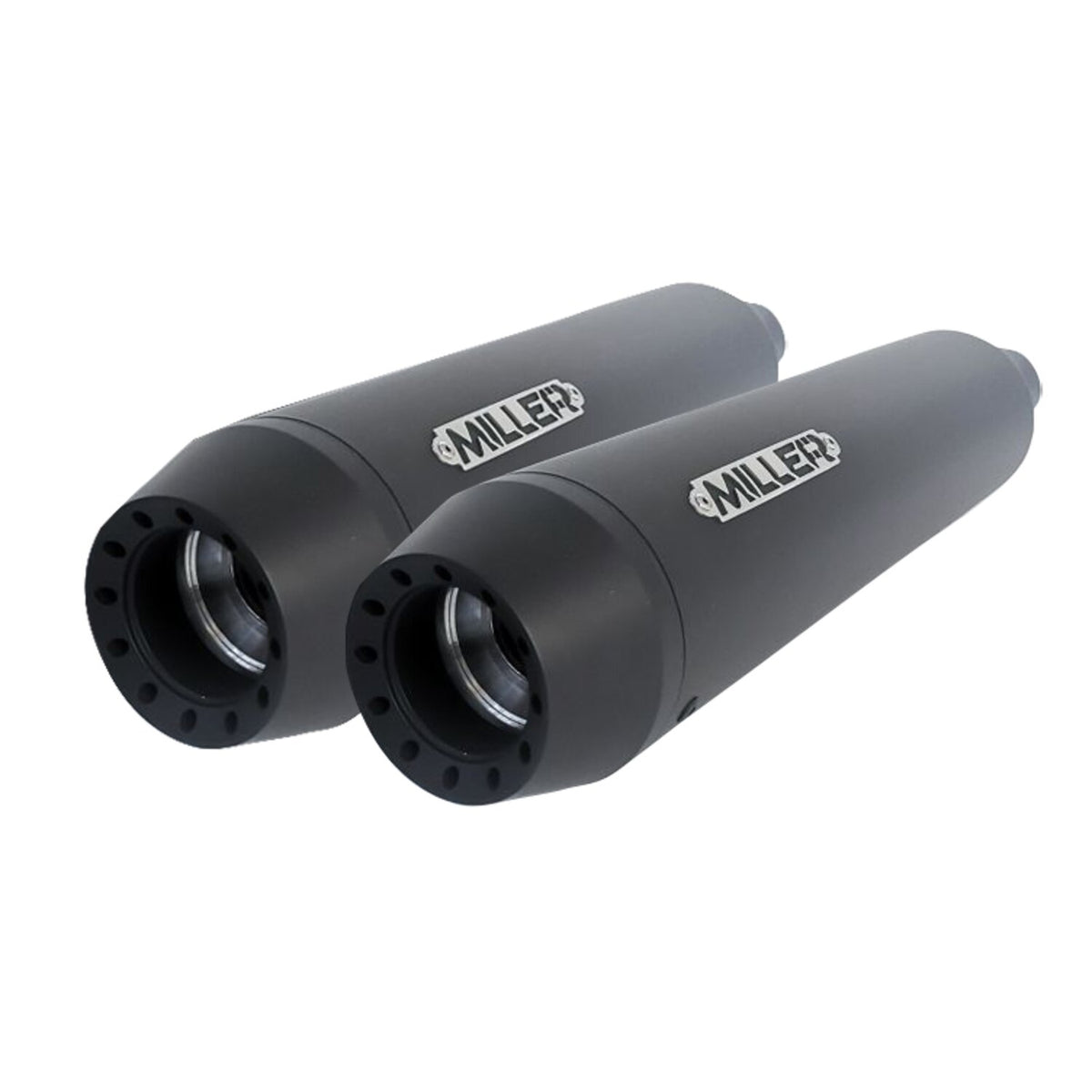 Miller Exhaust Miller Omaha II Slip-Ons black End cap Tapered black