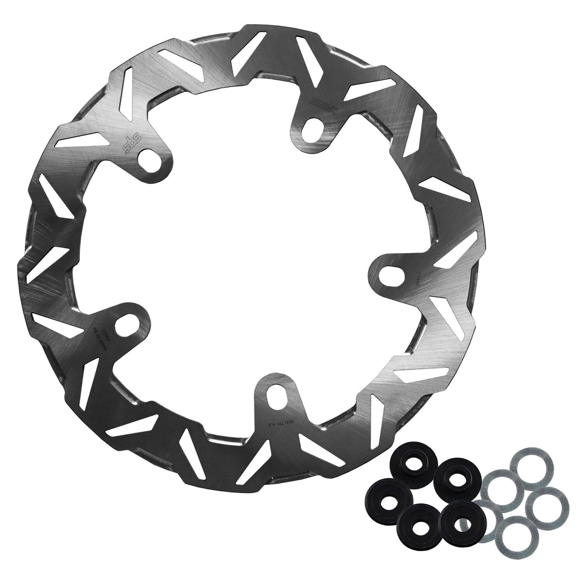 Kodlin by SBS 'V-Design' brake rotor front L/R - Clear