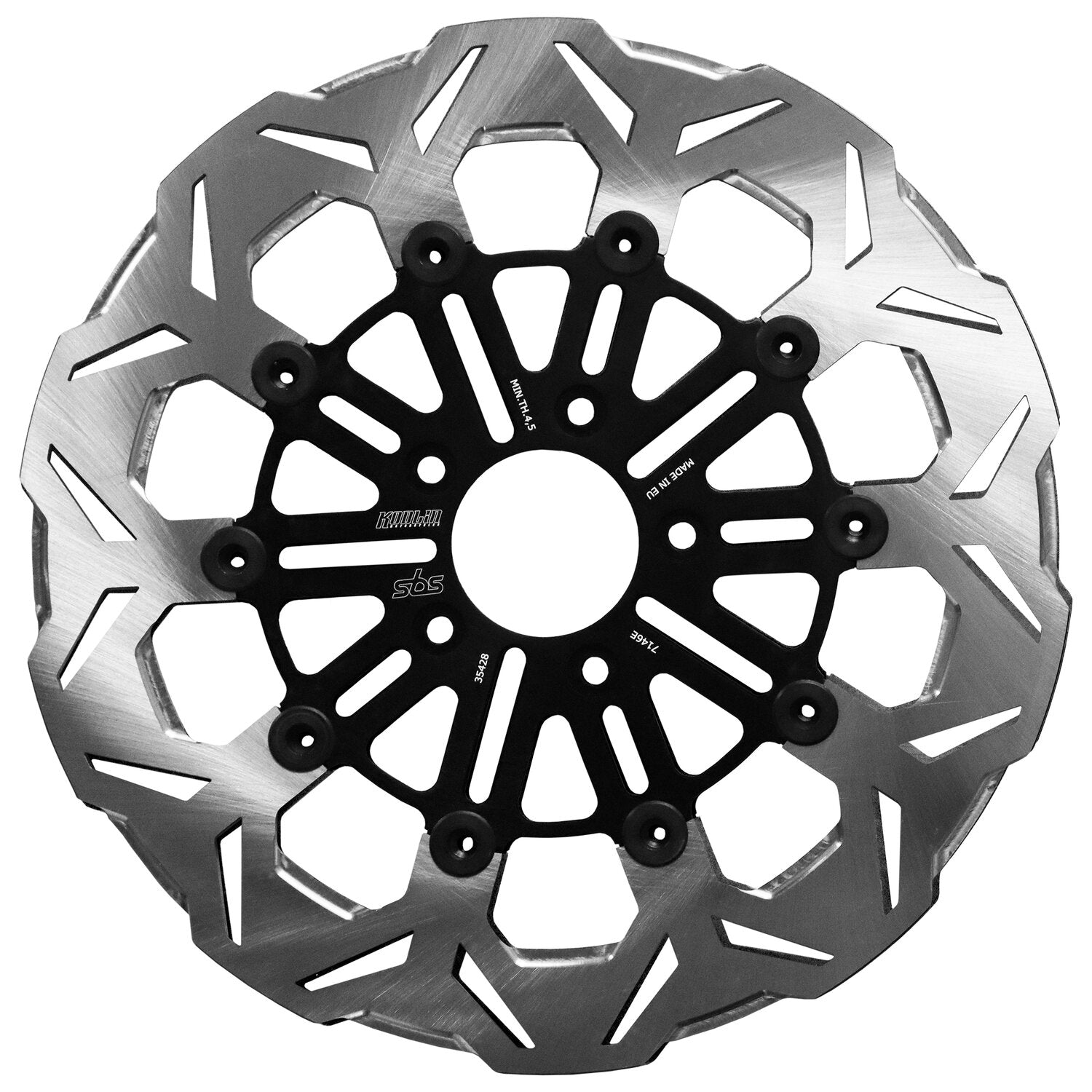 Kodlin by SBS 'V-Design' brake rotor front L/R - Clear
