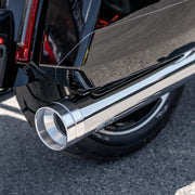 Track Series 2-1 slip-on muffler - Chrome - Big Shot