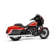 Track Series 2-1 slip-on muffler - Chrome - Slash Cut