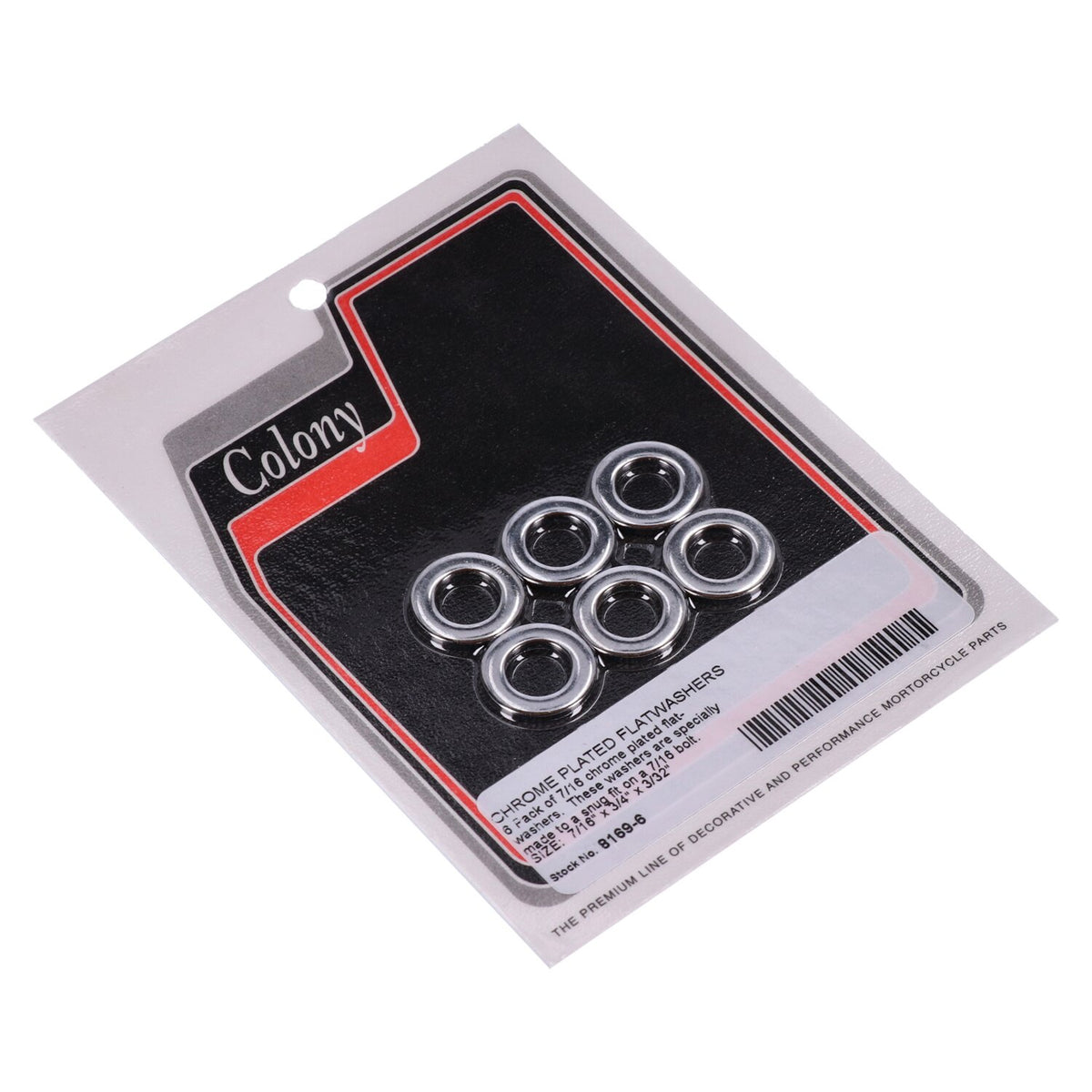 Colony Flatwashers 7/16" Chrome plated