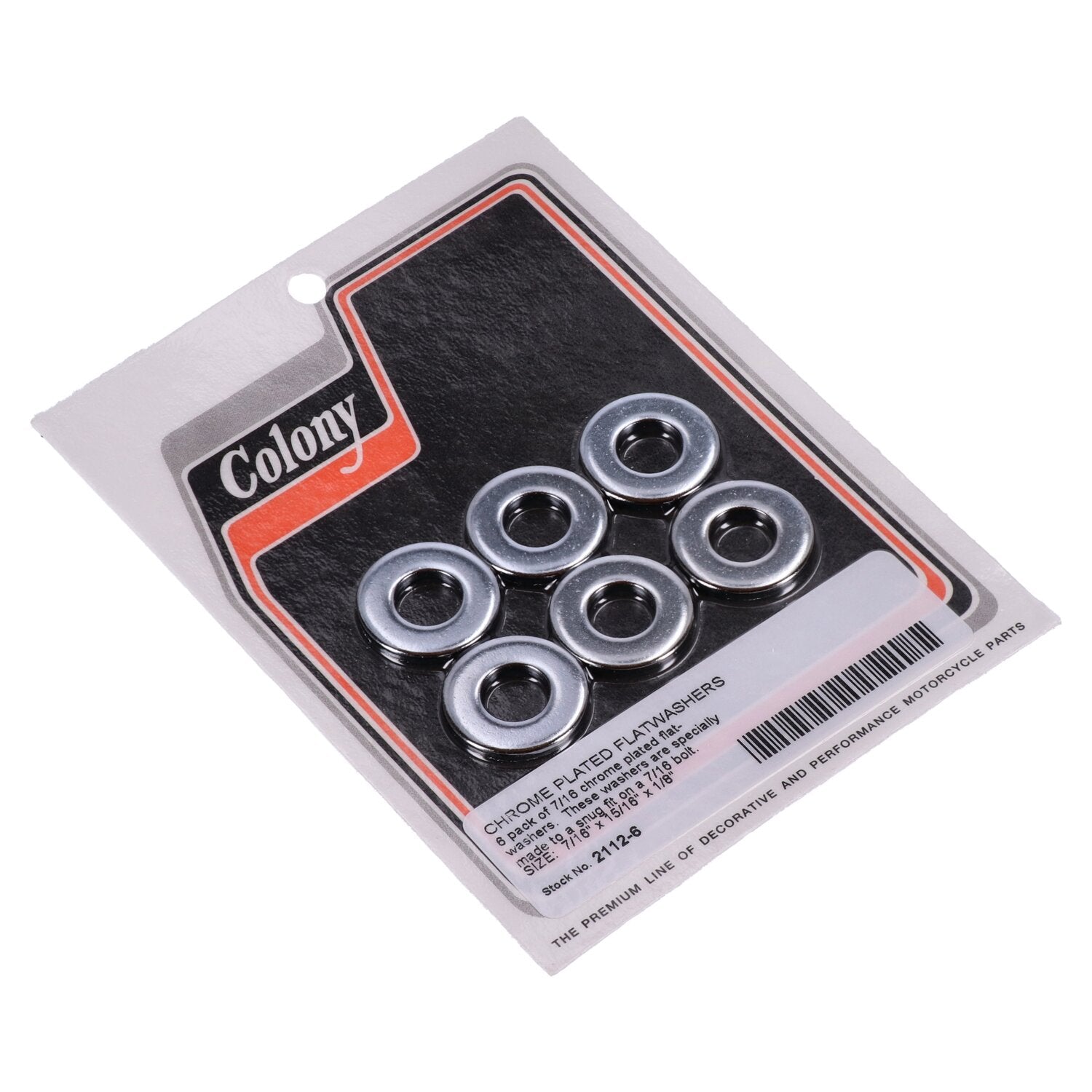 Colony Flatwashers 7/16" Chrome plated