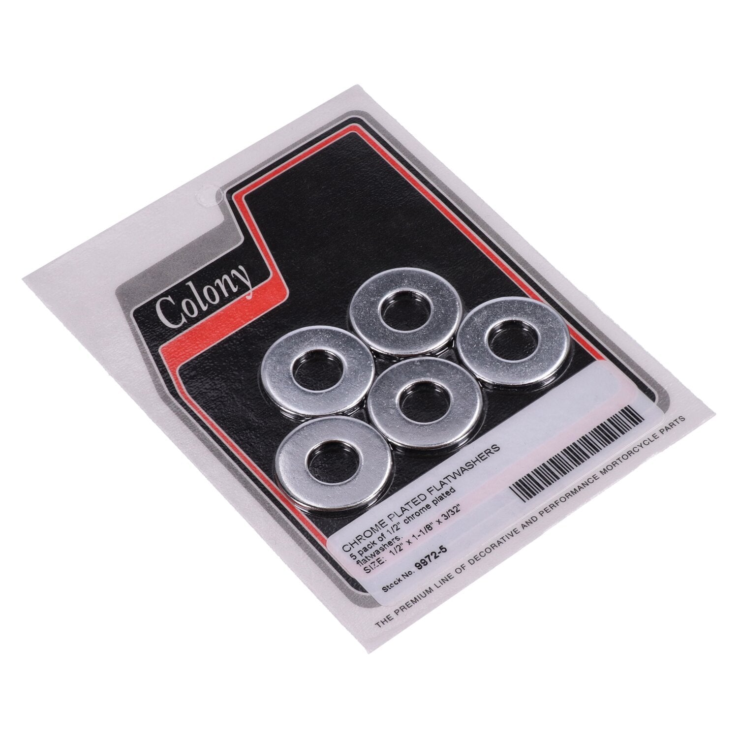 Colony Flatwashers 1/2" Chrome plated