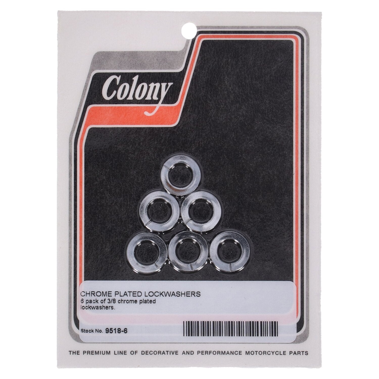 Colony Lockwashers 3/8" Chrome plated