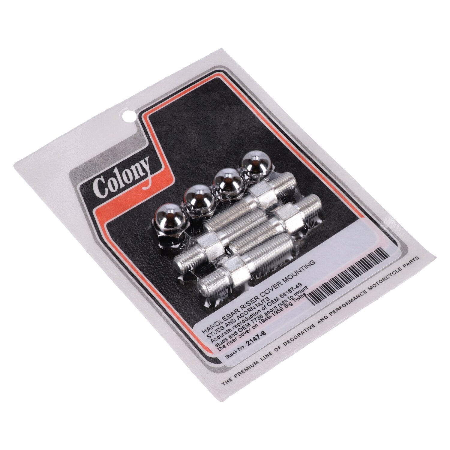 Colony Handlebar riser cover mounting kit - Chrome