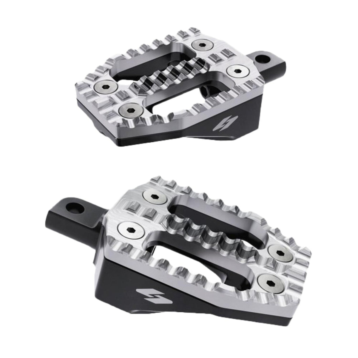 Kraus EXO foot peg peg set - Black alu top / Machi - alu base