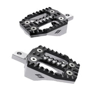 Kraus EXO foot peg peg set - Black alu top / Machi - alu base