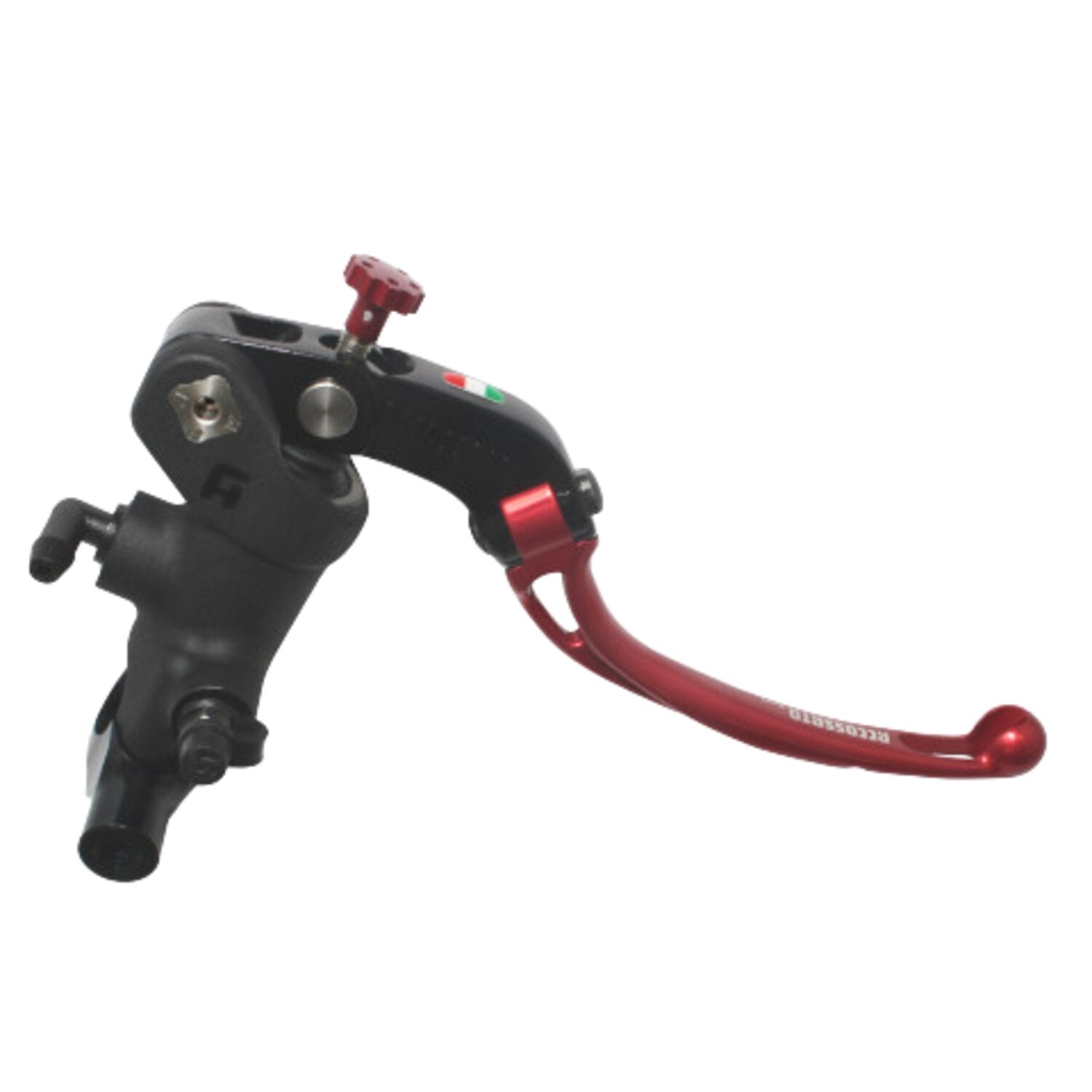 Accossato radial h/b master cyl - Long - RST - Black/Red